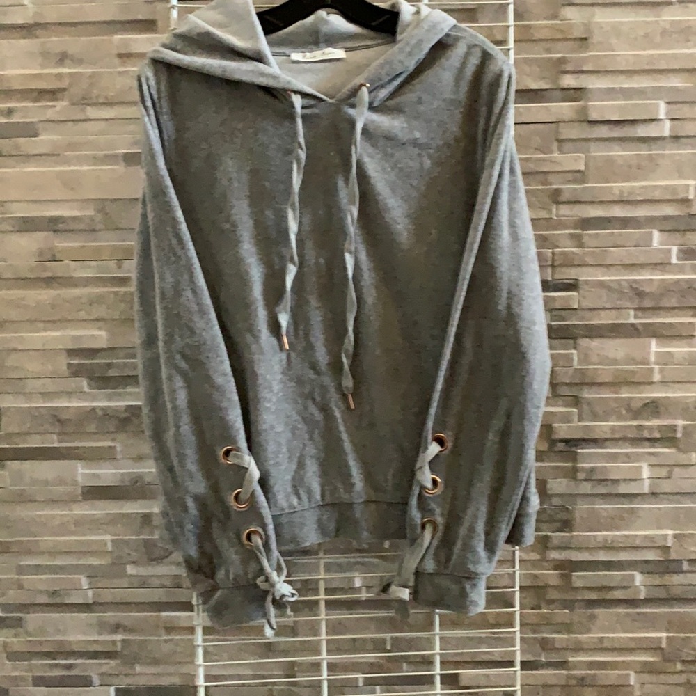 Hooded top/ grey